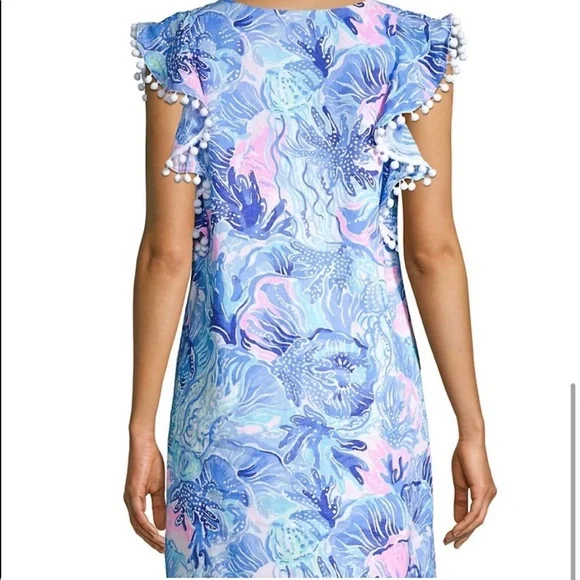 Lilly Pulitzer Astara Linen Dress with Pom-Poms - Picture 5 of 15